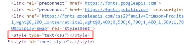 起点JavaScriptファイルからCSSファイルをインポートした場合に挿入されるstyleタグ - 異常